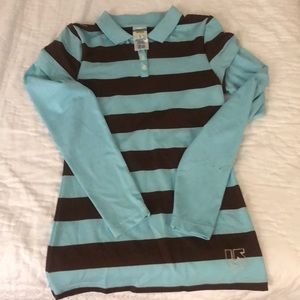 Burton dry ride small long sleeve polo shirt